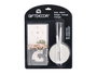 Giftdecor Horloge Sticker 60 cm Satiné Argent (Set de 12)