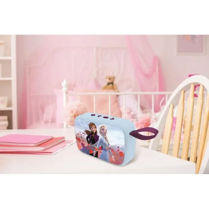 Lexibook - Enceinte Bluetooth 5.0 Portable La Reine des Neiges II - Compacte, Bleue - Haute Qualité, Pour Enfants Lexibook - Enceinte Bluetooth 5.0 Portable La Reine des Neiges II - Compacte, Bleue - Haute Qualité, Pour Enfants