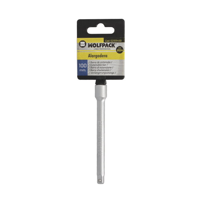 WOLFPACK LINEA PROFESIONAL Rallonge pour douille 1/4 pol. 100 mm