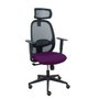 Piqueras y Crespo Chaise de bureau Cilanco, mécanisme synchrone, Morado et Noir