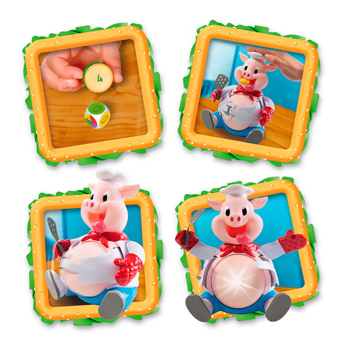 BIZAK Jeu de société et d'action Anton Zampón 64550084, jeu de hamburguesa pour enfants à partir de 4 ans