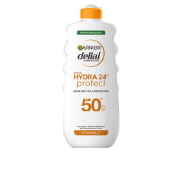 Garnier Hydra 24 Protect, Crème Solaire Visage SPF50+ 400 ml, Avec Vitamine C, Protection UVA/UVB et Hydratation 24h, Format Familial