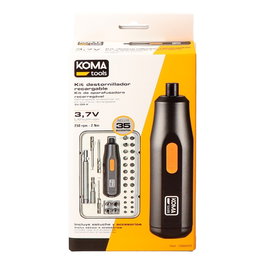 Koma Tools Kit de tournevis rechargeable 3,7 V avec 35 accessoires