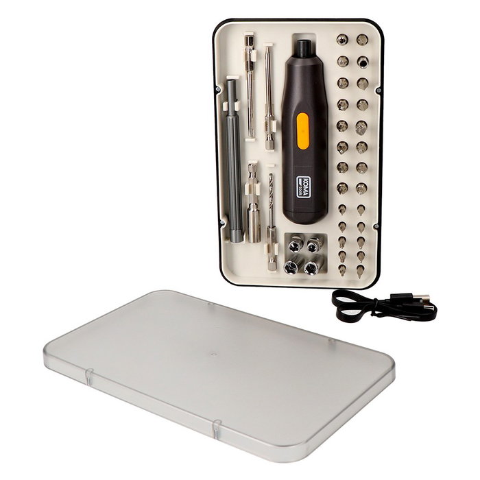Koma Tools Kit de tournevis rechargeable 3,7 V avec 35 accessoires