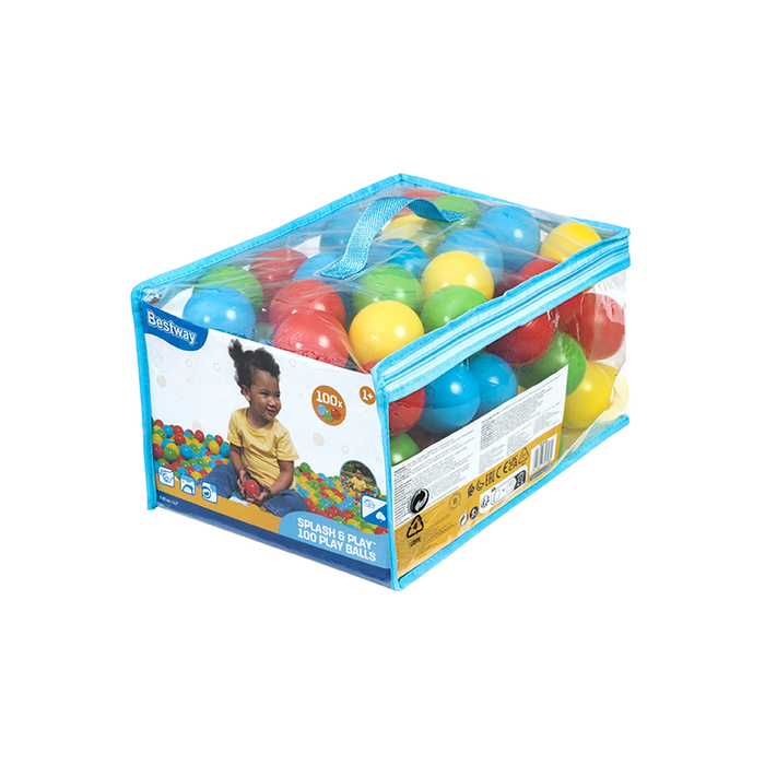 Bestway 52648 Bolsa de 100 Bolas para Piscina Infantil, D5,85 cm, Jeux d'Intérieur, Jardin et Piscine Bestway 52648 Bolsa de 100 Bolas para Piscina Infantil, D5,85 cm, Jeux d'Intérieur, Jardin et Piscine