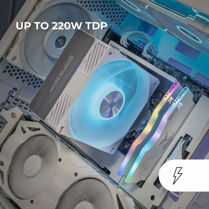 Ventilateur CPU Mars Gaming MCPUX4ARGBW