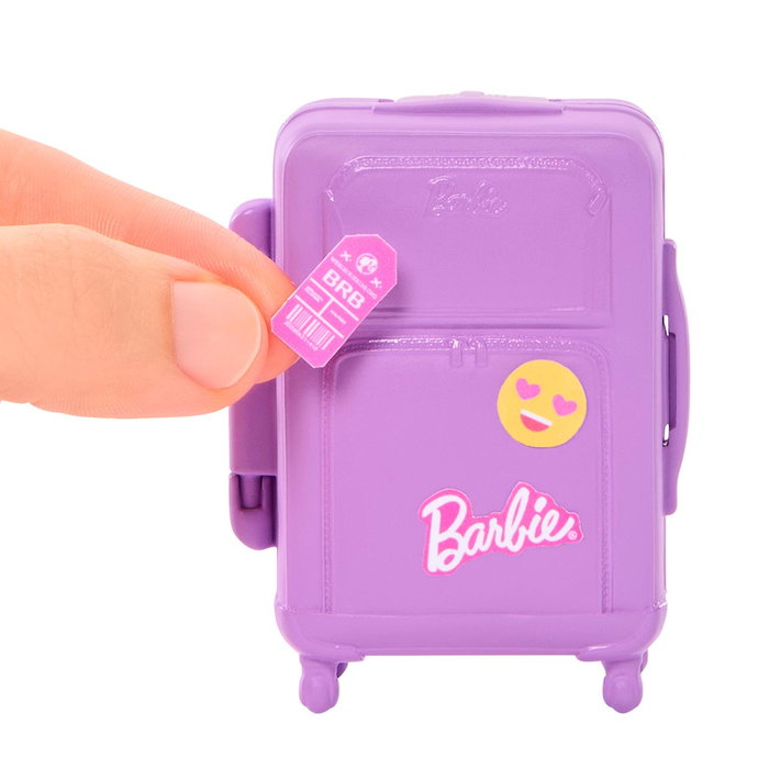 Barbie Set de Bagages de l'Aéroport Malibu Jmj49 - Jouet de Voyage avec Accessoires, Enfants 3+ Ans