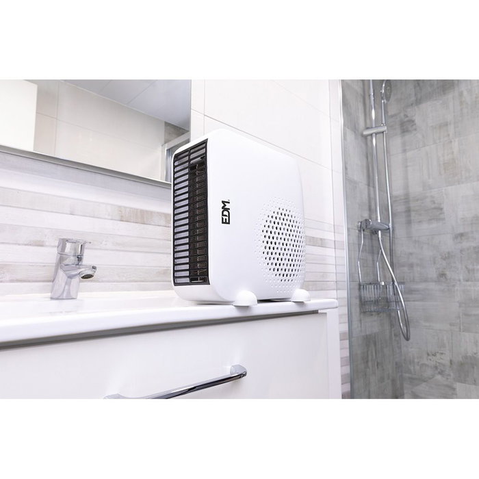 Edm Calefactor compact blanc vertical/horizontal 1 000 - 2 000 W Edm Calefactor compact blanc vertical/horizontal 1 000 - 2 000 W
