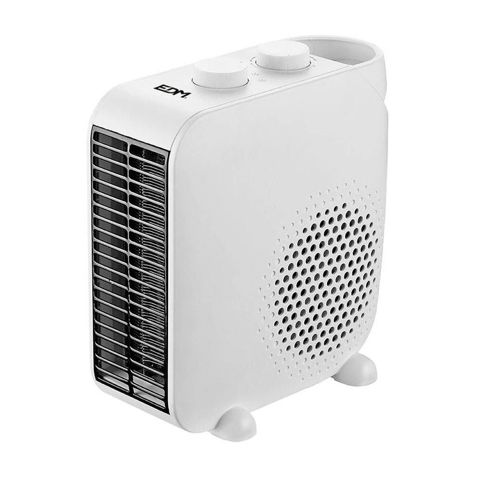 Edm Calefactor compact blanc vertical/horizontal 1 000 - 2 000 W Edm Calefactor compact blanc vertical/horizontal 1 000 - 2 000 W