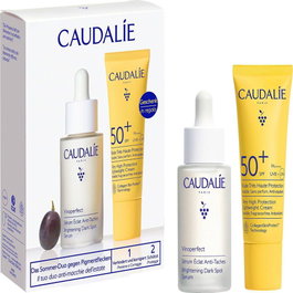 Caudalie Vinoperfect Coffret Sérum Anti-taches et Fluide SPF50+