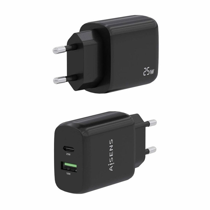 Chargeur mural Aisens A110-0759 Noir 25 W 50 W