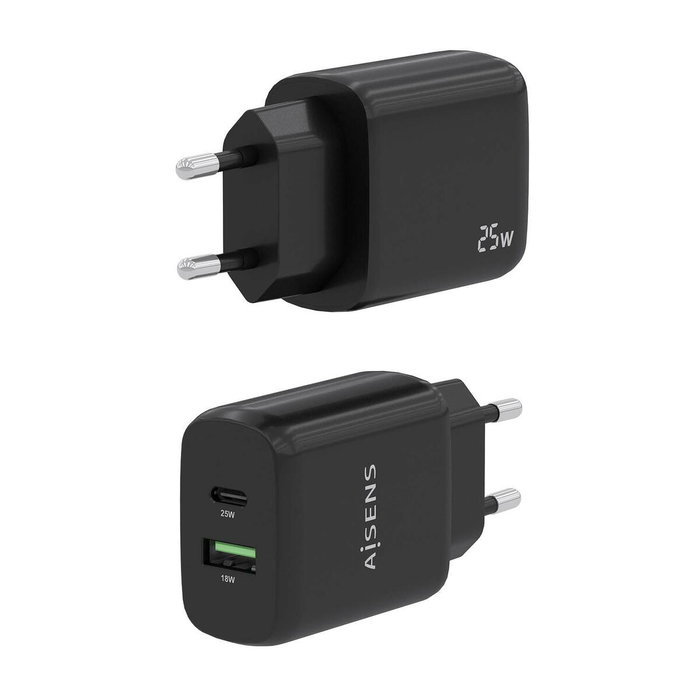 Chargeur mural Aisens A110-0759 Noir 25 W 50 W