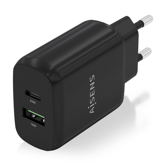 Chargeur mural Aisens A110-0759 Noir 25 W 50 W