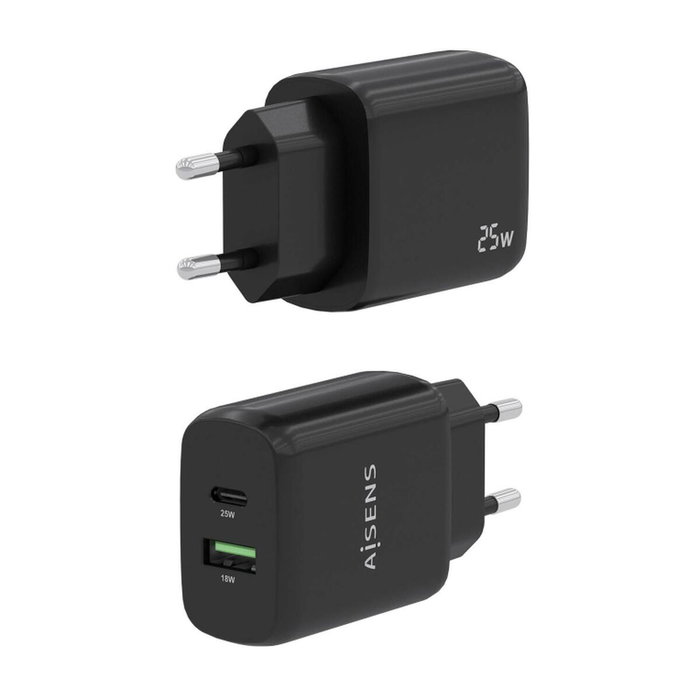 Chargeur mural Aisens A110-0759 Noir 25 W 50 W