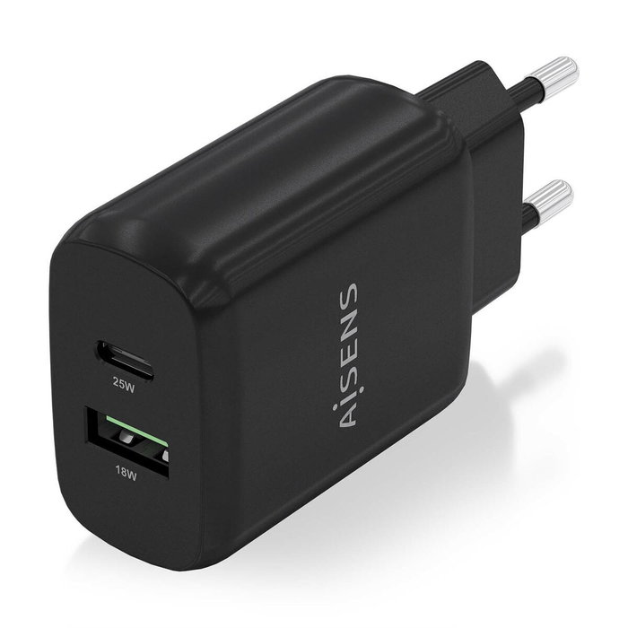 Chargeur mural Aisens A110-0759 Noir 25 W 50 W