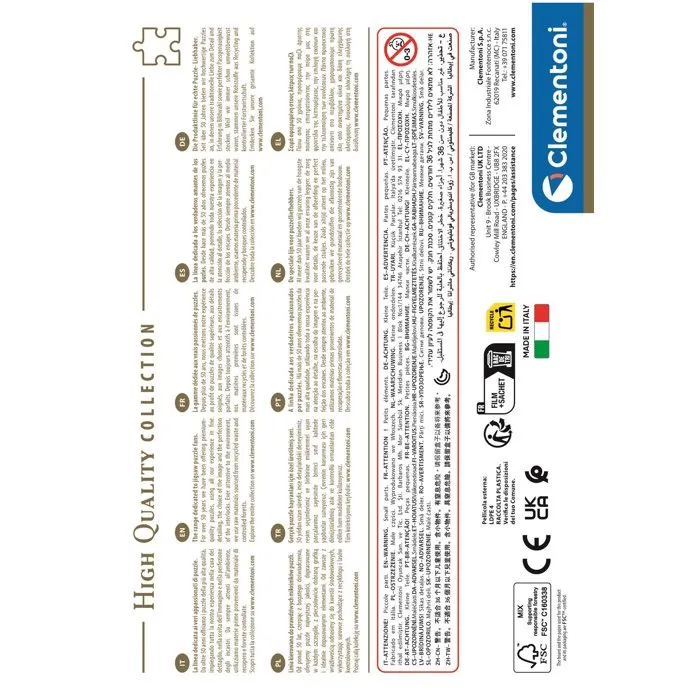 Clementoni Puzzle 500 Pièces K-Pop Demon Hunters - Dimensions 49 x 36 cm avec Poster - Jeu d'assemblage pour adultes