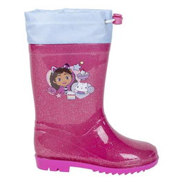 Gabby's Dollhouse - Bottes de pluie en PVC enfant - Taille 23 - Fuchsia - Référence T023
