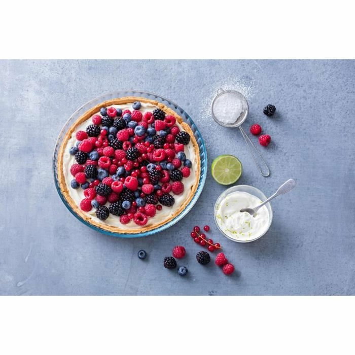Pyrex Moule à tarte Classic Vidrio 31 cm en verre borosilicate transparent
