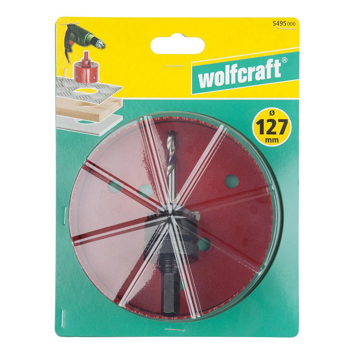 Scie cloche Wolfcraft Ø 127 mm Scie cloche Wolfcraft Ø 127 mm