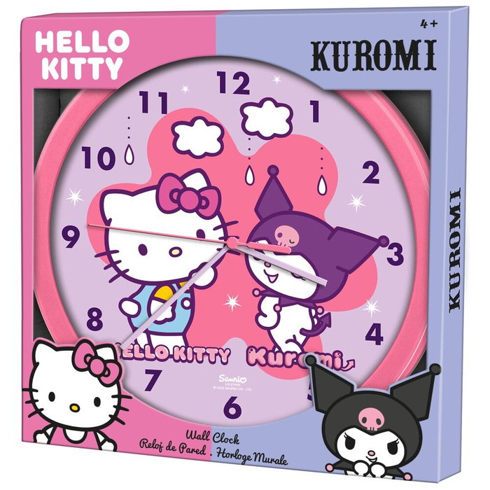KIDS LICENSING - Horloge murale Hello Kitty and Friends - 25 cm x 25 cm KIDS LICENSING - Horloge murale Hello Kitty and Friends - 25 cm x 25 cm