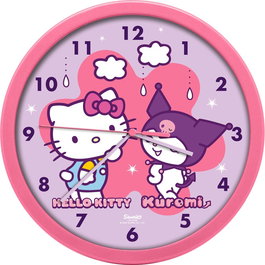 KIDS LICENSING - Horloge murale Hello Kitty and Friends - 25 cm x 25 cm