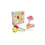 Canal Toys BLM 002 Stylo Fleur à Construire - Pack de 3 - Rose, Lotus et Marguerite avec Encre Pailletée et Parfumée