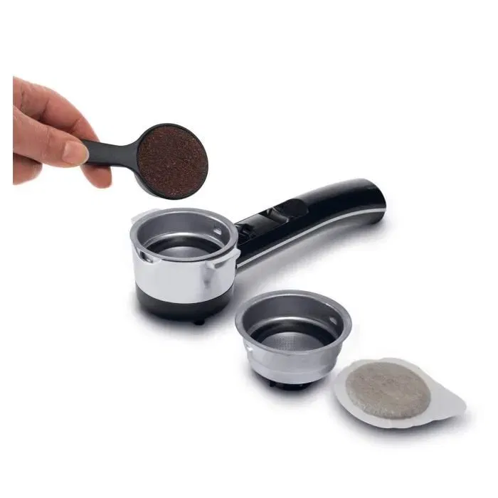 Delonghi ECO 311.R Machine à expresso classique Icona, Pompe 15 bar, 1.4 L, Rouge - Avec mouture intégrée et bac goutte amovible