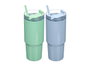 Kinvara Verre à paille 450 ml Assorti Bleu Vert 8,5 x 21 x 8 cm (Set de 12)