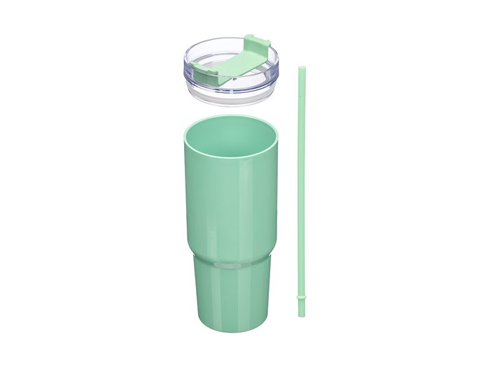 Kinvara Verre à paille 450 ml Assorti Bleu Vert 8,5 x 21 x 8 cm (Set de 12)