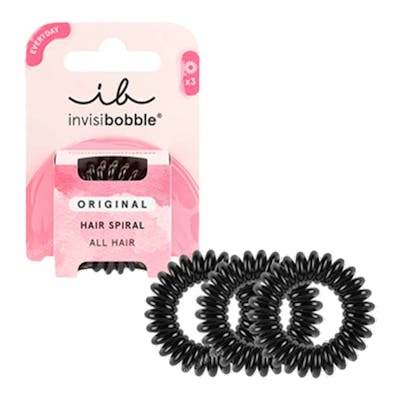 Invisibobble Original Élastiques pour Cheveux, Noir, lot de 3 units de Goma de pelo de 3 u. (True Black)こだわりの設計による強力な保持力といっしょに、3個入りでお届けします。