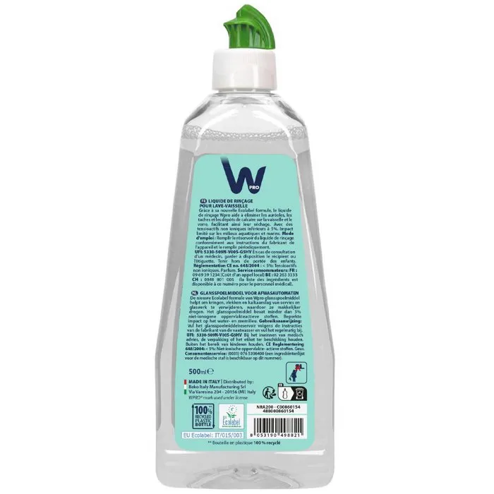 Wpro Liquide de rinçage NRA200 Ecolabel anti-traces