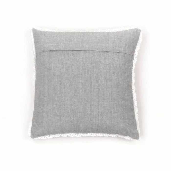 Today Coussin Charme Chambray x Dentelle Constance 40 x 40 cm