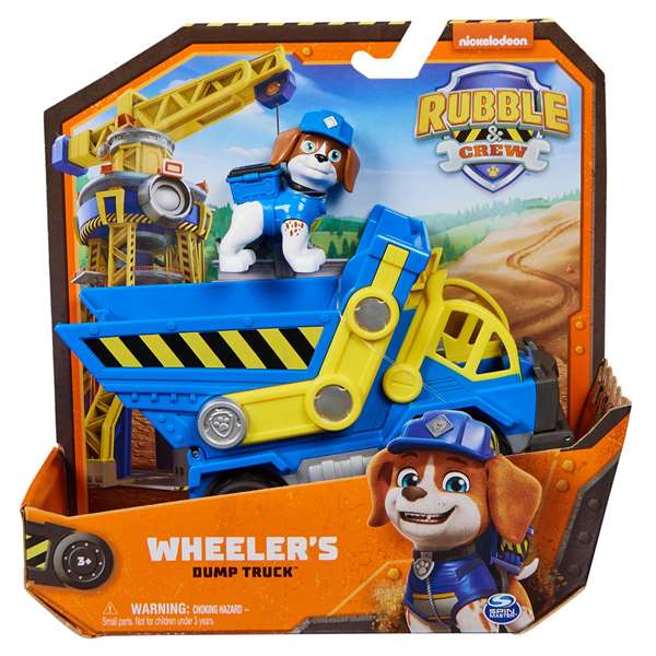 Spin Master Véhicules Classiques Rubble Crew Paw Patrol avec figurine