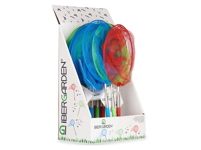 Ibergarden Filet Multiusages Extensible 3 Couleurs Assorties 19x38x1 cm Plastique et Tissu (Set de 24)