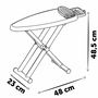 Smoby - Table à repasser centrale vapeur avec fer et accessoires (flacon, cintres, pinces) - Jeu d'imitation pour enfant à partir de 3 ans - Fabrication française