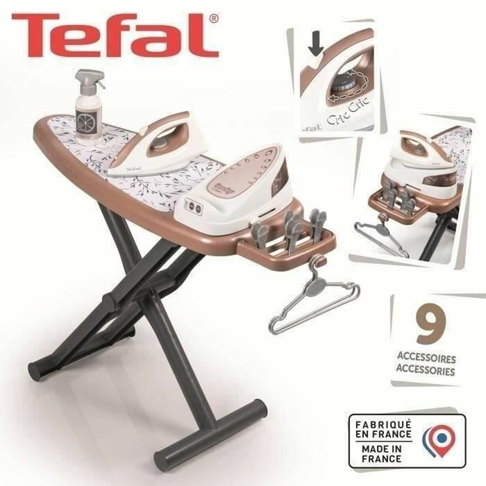 Smoby Table à repasser et centrale vapeur Mini Tefal