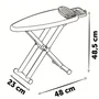 Smoby - Table à repasser centrale vapeur avec fer et accessoires (flacon, cintres, pinces) - Jeu d'imitation pour enfant à partir de 3 ans - Fabrication française