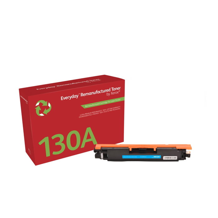 Xerox Everyday Cyan Toner Remanufacturé compatible avec HP 130A (CF351A) de couleur cyan Xerox Everyday Cyan Toner Remanufacturé compatible avec HP 130A (CF351A) de couleur cyan