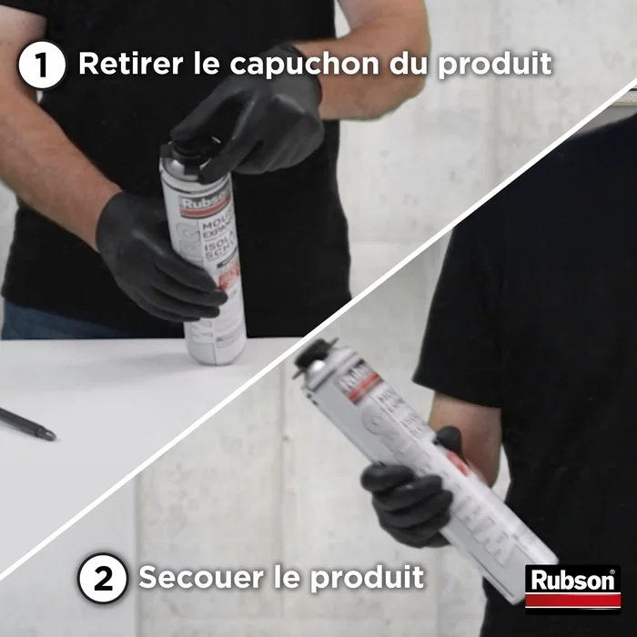 Rubson Pistolet à mousse expansive avec vis de dosage anti-goutte - Application précise et propre pour mousse Power