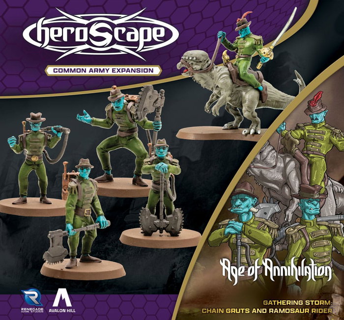 Renegade Heroscape Expansion Age of Annihilation Chain Gruts & Ramosaur Rider (Common) *ANGLAIS* Renegade Heroscape Expansion Age of Annihilation Chain Gruts & Ramosaur Rider (Common) *ANGLAIS*