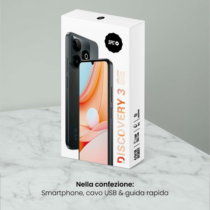 Smartphone SPC Discovery 3 SE 6,8" 4 GB RAM 64 GB Noir Gris Unisoc Smartphone SPC Discovery 3 SE 6,8" 4 GB RAM 64 GB Noir Gris Unisoc