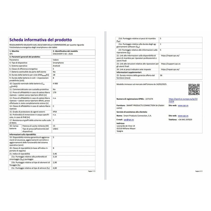 Smartphone SPC Discovery 3 SE 6,8" 4 GB RAM 64 GB Noir Gris Unisoc Smartphone SPC Discovery 3 SE 6,8" 4 GB RAM 64 GB Noir Gris Unisoc