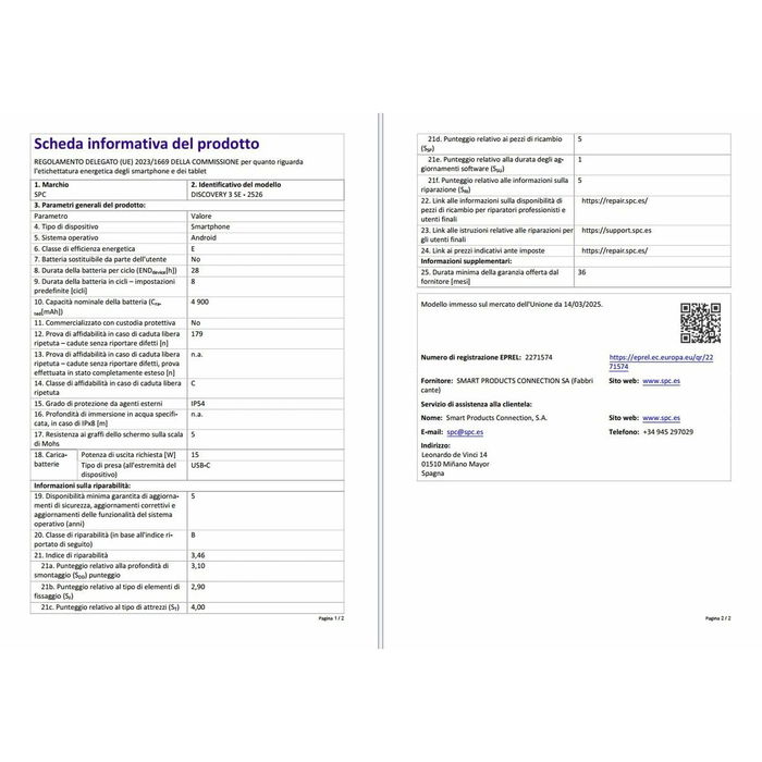 Smartphone SPC Discovery 3 SE 6,8" 4 GB RAM 64 GB Noir Gris Unisoc Smartphone SPC Discovery 3 SE 6,8" 4 GB RAM 64 GB Noir Gris Unisoc