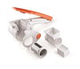 Ariete 447 Râpe Électrique Rechargeable 120W - Design Italien avec Moteur Manuel, Pour Fromage, Chocolat, Pain et Noix, Pièces Démontables, Orange