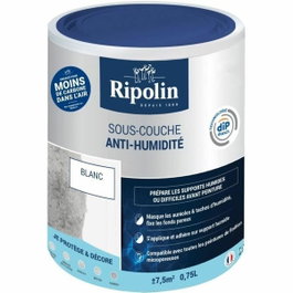Ripolin Sous-couche Anti-Humidité Blanc Mat 0,75L