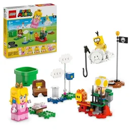LEGO Super Mario 71441 Les Aventures de la Princesse Peach Interactive - Set de Construction avec Figurine Interactive, Lakitu et Toad Jaune