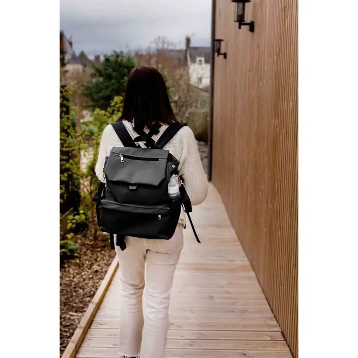 Tineo Sac à langer CASUAL Noir - Forma Mochila - Gran Capacidad de Almacenamiento - TIN3275052459510