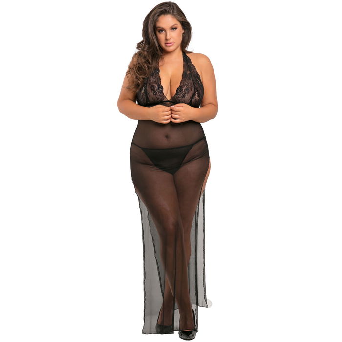 Robe René Rofé Noir (XL/XXL)