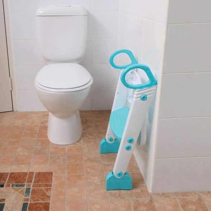 Dreambaby Step-Up Réducteur de WC Aqua/Blanc