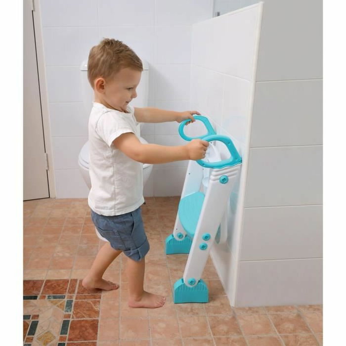 Dreambaby Step-Up Réducteur de WC Aqua/Blanc